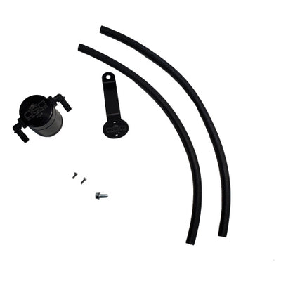 J&amp;L 19-24 Ford/Lincoln SUV &amp; Trucks w 2.0 EcoBoost Driver Side Oil Separator 3.0 - Black Ano