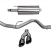 Corsa 2015-2020 Ford F-150 5.0L V8 (Super Crew Cab) Black Sport Single Side Dual 4in Tips CB Exhaust