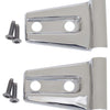 Kentrol 07-18 Jeep Wrangler JK Hood Hinge Overlays Pair - Polished Silver