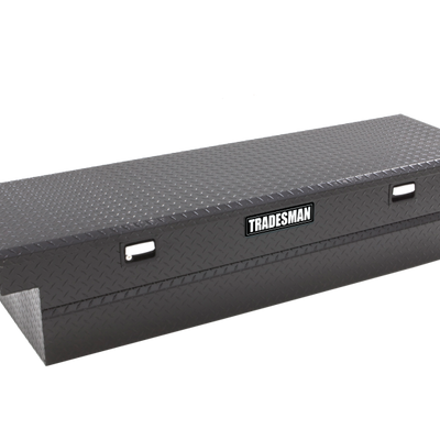 Tradesman Aluminum Single Lid Cross Bed Truck Tool Box (71in.) - Black