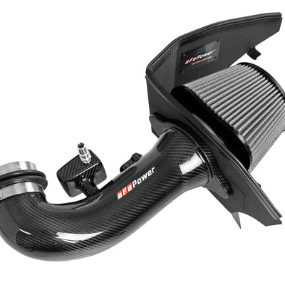 aFe 19-21 GM Trucks 5.3L/6.2L Track Series Carbon Fiber Cold Air Intake System W/ Pro Dry S Filters