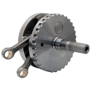 S&S Cycle 2007+ BT B-Style 4-3/8in Stroke Flywheel Assembly w/ Sprocket Shaft - 1035 TPW