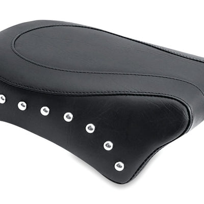 Mustang 06-17 Harley Dyna Standard Touring Passenger Seat w/Studs - Black