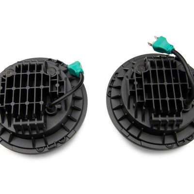 Raxiom 07-18 Jeep Wrangler JK 7-In LED Headlights- Blk Housing (Clear Lens)