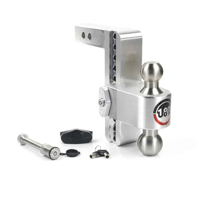 Weigh Safe 180 Hitch 8in Drop Hitch & 2in Shank (10K/12.5K GTWR) w/WS05 - Aluminum