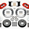 Wilwood Narrow Superlite 6R Front Hub Kit 12.88in Red 67-69 Camaro 64-72 Nova Chevelle