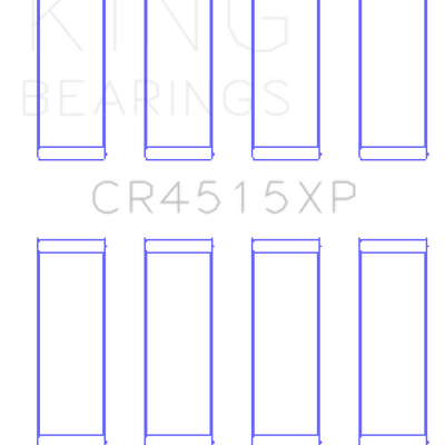 King Chrysler Ford  Mazda Duratec 121ci 2.0L 16v Connecting Rod Bearing Set - Set of 4