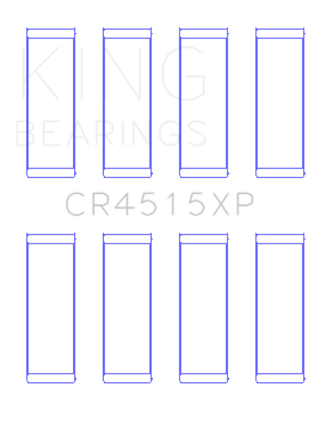 King Chrysler Ford  Mazda Duratec 121ci 2.0L 16v Connecting Rod Bearing Set - Set of 4
