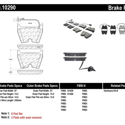 StopTech Performance Brake Pads