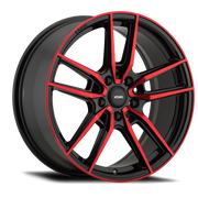 Konig Myth 18x8 5x100 ET43 Gloss Black w/ Red Tinted Clearcoat