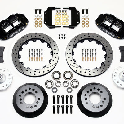 Wilwood Narrow Superlite 6R Front Hub Kit 12.88in Drilled Magnum Force Drop Spndle