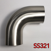 Stainless Bros 1.88in SS321 90 Deg Mandrel Bend Elbow - 1D Radius 16GA/.065in Wall (Leg)