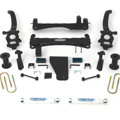 Fabtech 14-17 Nissan Titan 4WD 6in Basic Sys w/Perf Shks
