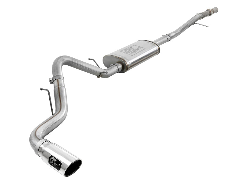 aFe Apollo GT Series 2019 GM Silverado/Sierra 1500 4.3L/5.3L 409 SS CB Exhaust System w/Polished Tip