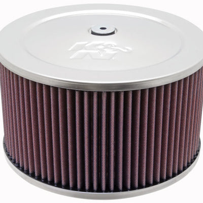 K&N Round Air Filter Assembly 5.125 in FLG / 9in OD / 6.375 in H w/ Vent