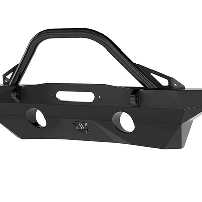 ICON 07-18 Jeep Wrangler JK Pro Series Mid Width Front Recessed Winch Bumper w/Bar/Tabs