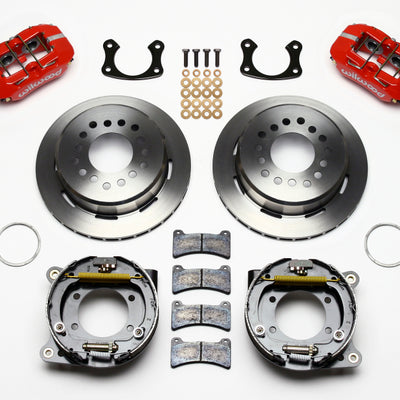 Wilwood Dynapro Low-Profile 11.00in P-Brake Kit - Red Small Ford 2.50in Offset