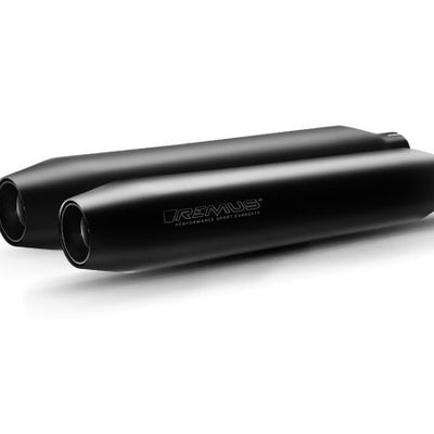 Remus 2019 Triumph Speed Twin Custom Slash Cut Black Slip On - Right Side