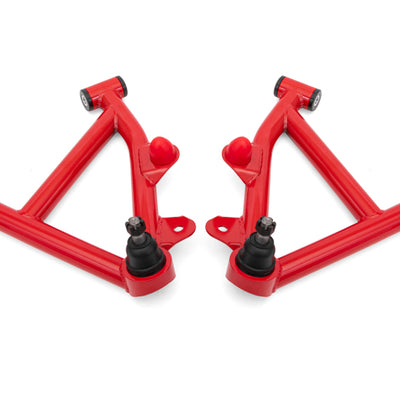 BMR 82-92 GM F-Body A-Arms Lower DOM Non-Adj Delrin Bushings Coilover - Red