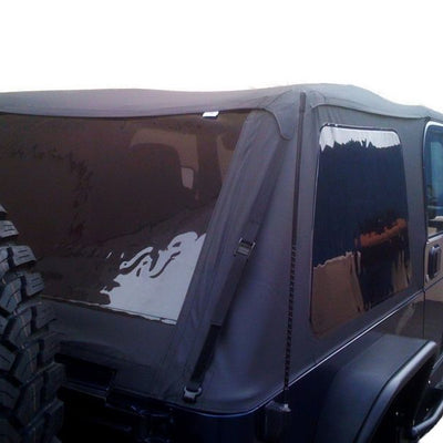 Rampage 1997-2006 Jeep Wrangler(TJ) Excludes LJ Unlimited Frameless Soft Top Kit - Black Diamond