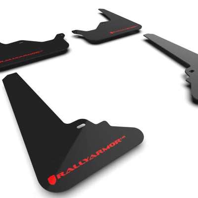 Rally Armor 21-24 Tesla Model S / S Plaid Black UR Mud Flap w/Red Logo
