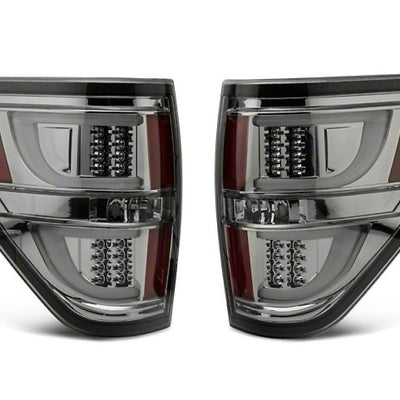 Raxiom 09-14 Ford F-150 G2 LED Tail Lights- Chrome Housing (Smoked Lens) (Styleside)