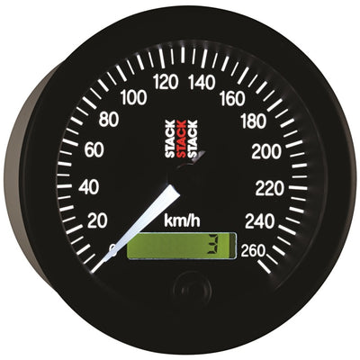 Autometer Stack 88mm 0-260 KM/H Electronic Speedometer - Black