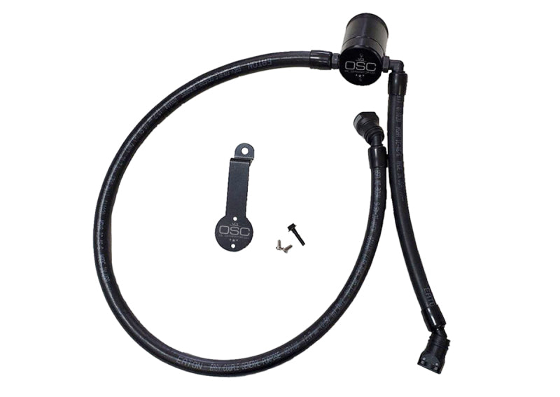 J&L 18-25 Jeep Wrangler JL 3.6L Driver Side Oil Separator 3.0 - Black Anodized