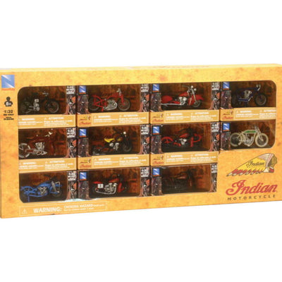 New Ray Toys Indian Bike Collection Set - 11 pieces