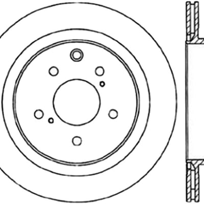 StopTech Power Slot 6/89-96 Nissan 300ZX Slotted & Drilled Right Rear Rotor