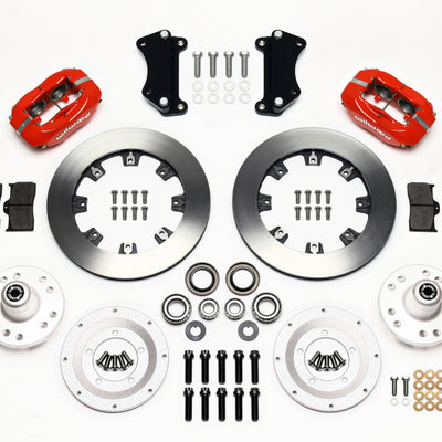 Wilwood Forged Dynalite Front Kit 12.19in Red Heidts Tri -5 2 inch Drop Spindle