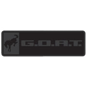 Ford Racing Bronco/Bronco Sport G.O.A.T. Badge - Black/Black