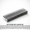 CSF 92-00 Honda Civic w/K-Swap V3 Radiator - Black Finish