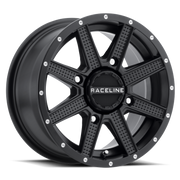 Raceline A92B Hostage 14x7in / 4x156 BP / 2+5 -47mm Offset / 83.8mm Bore - Satin Black Wheel