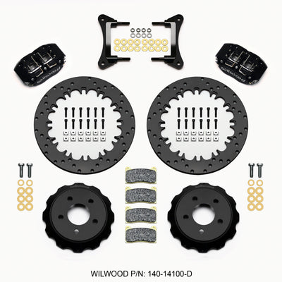 Wilwood Dynapro Radial Front Drag Kit 12.90in Drilled 15-23 Mustang