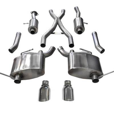 Corsa 2011-2021 Jeep Grand Cherokee Polished 2.5in Dual Rear Exit Cat-Back Exhaust