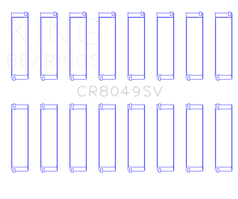 King Engine Bearings 08-11 BMW N62/N63/S63 Rod Bearing Set - Size +.25mm