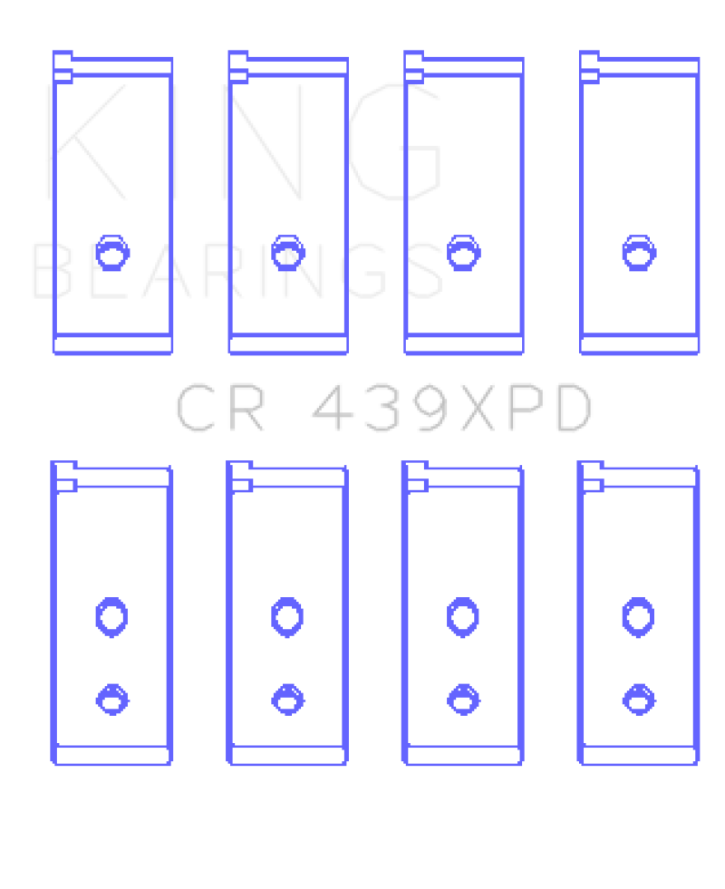 King Engine Bearings Honda B-Series Dowel Performance Rod Bearing Set - Size STD