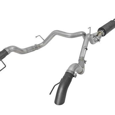 aFe MACH Force-Xp Cat-Back Exhaust w/Dual Hi-Tuck Tips Black 17-18 Ford F-150 Raptor V6-3.5L (tt)