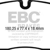 EBC 2017+ Juguar F-Pace Ultimax2 Front Brake Pads (Use w/ 13.8in Rotors)