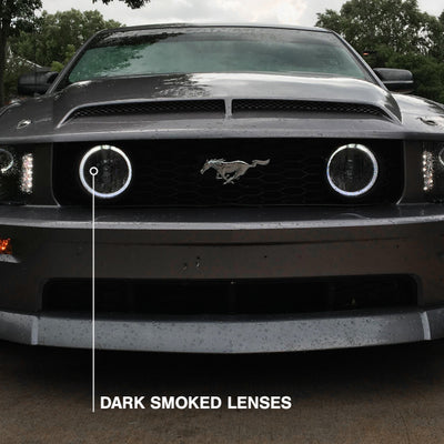 Raxiom 05-12 Ford Mustang GT LED Halo Fog Lights (Smoked)