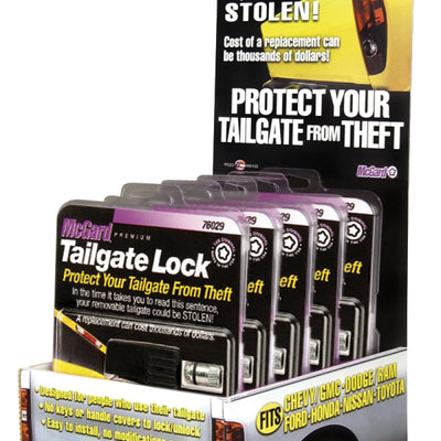 McGard Tailgate Lock Counter Display - Includes (5) Sets of PN 76029 / (1) Display