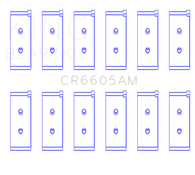 King Engine Bearings Toyota 5ME/5MGE/7MGE/7MGTE Rod Bearing Set - Size STD