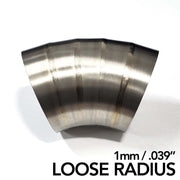 Ticon Industries 2.5in Dia 1.5D Loose Rad 90Deg Bend 1mm/.039in Pre Welded Titanium Pie Cut - 10pk