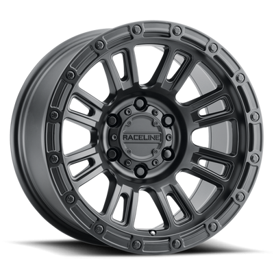 Raceline 956B Compass 17x9in / 6x135 BP / -12mm Offset / 87.1mm Bore - Satin Black Wheel