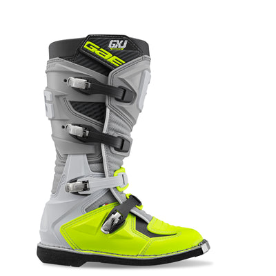 Gaerne GXJ Boot Grey/Fluorescent Yellow Size - Youth 7