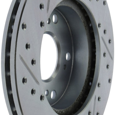StopTech Select Sport 06-11 Honda Civic DX/EX/LX Slotted and Drilled Left Front Rotor