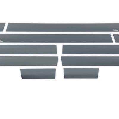 Putco 15-19 GMC Sierra HD Double Cab - 6.5in Bed - (10pcs) Black Platinum Rocker Panels