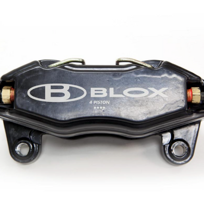 BLOX Racing Forged 4 Piston Calipers - Single (Fits Honda/Acura 262mm Rotors)