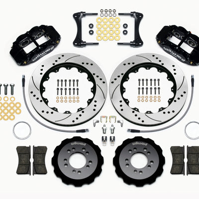 Wilwood Narrow Superlite 6R Front Hat Kit 14.00in Drilled 2008-up Hyundai Genesis Coupe w/Lines